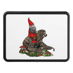 Gnome Riding a Sloth  Hitch Cover