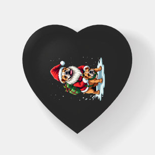 Gnome Riding English Bulldog Christmas Xmas Boys G Paperweight