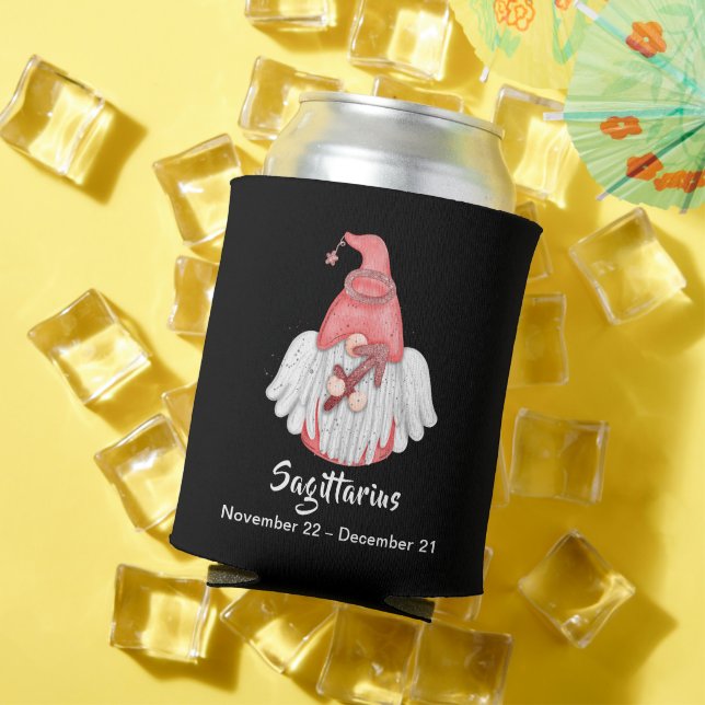 Gnome Sagittarius Astrology Sign Angel Can Cooler (In Situ Summer)