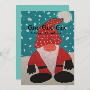 Gnome Santa christmas card