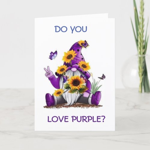 GNOME SAYS DO YOU LOVE ME CARD