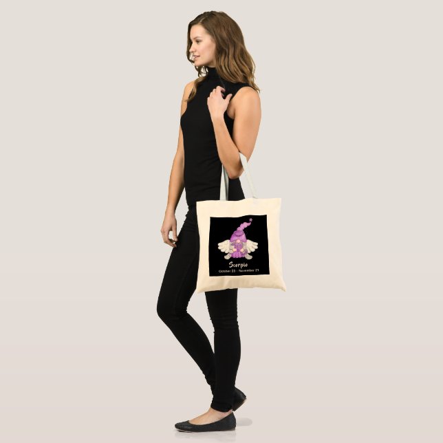 Gnome Scorpio Astrology Sign Angel Budget Tote Bag (Front (Model))