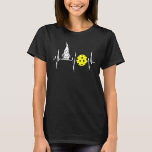 Gnome Shirt Pickleball Player Heartbeat Garden Gno