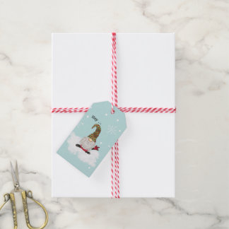 Gnome signs "I love you" in ASL gift tag