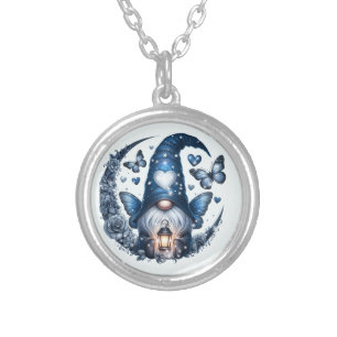 Gnome Silver Plated Necklace