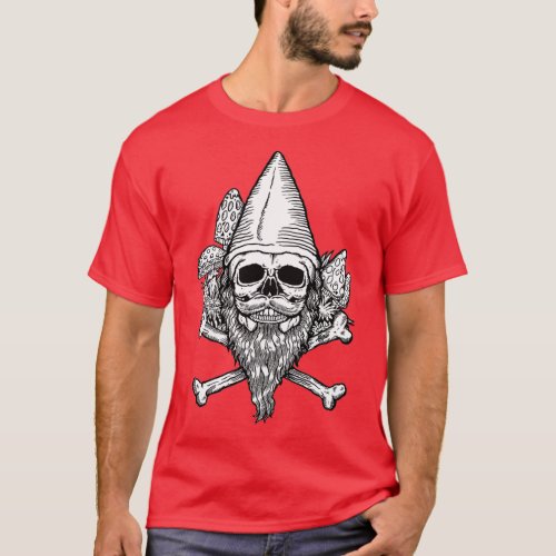 Gnome Skull  T_Shirt