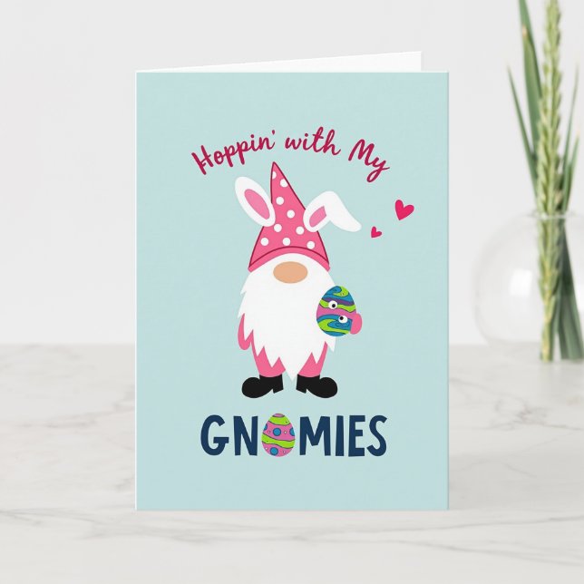 Gnome Spring Celebration Card (Front)