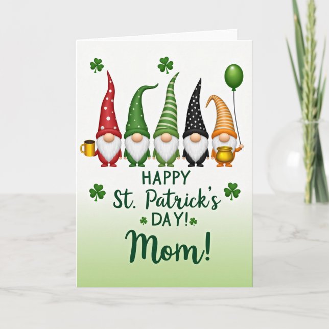 Gnome St Patricks Day Art Card (Front)