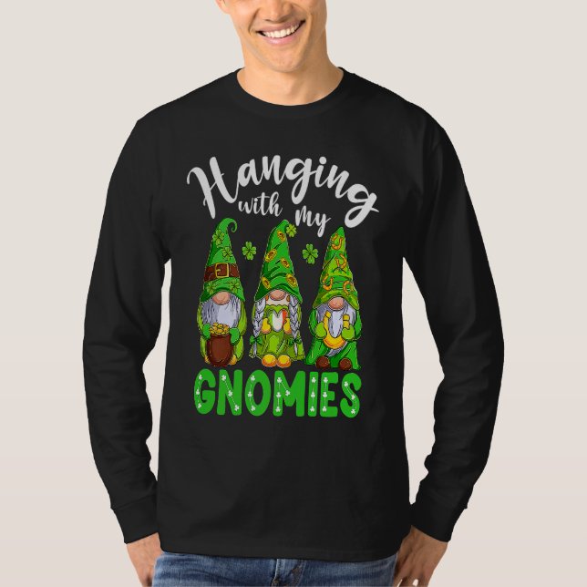 Gnome St Patricks Day Hanging With My Gnomies Sham T-Shirt (Front)
