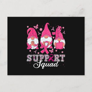Gnome Support Squad Breast Cancer Awareness Gnomie Postcard