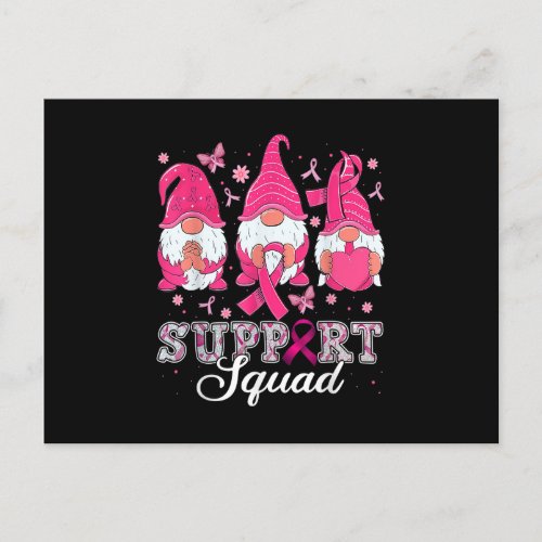 Gnome Support Squad Breast Cancer Awareness Gnomie Postcard