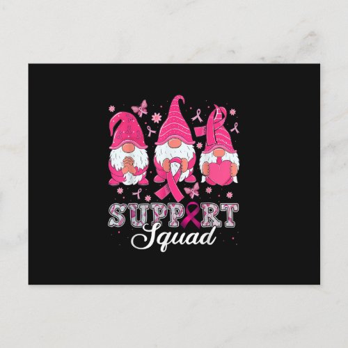 Gnome Support Squad Breast Cancer Awareness Gnomie Postcard