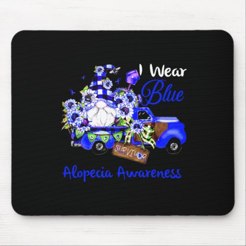 Gnome Survivor Alopecia Awareness  Mouse Pad