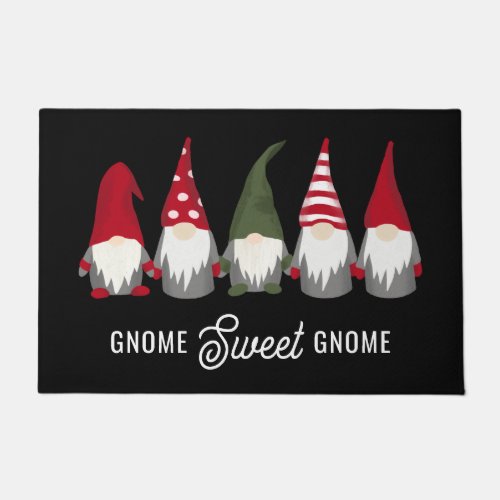 Gnome Sweet Gnome Funny Christmas Doormat