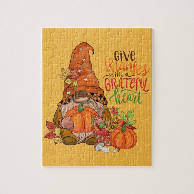 Gnome Thanksgiving Puzzle (Vertical)