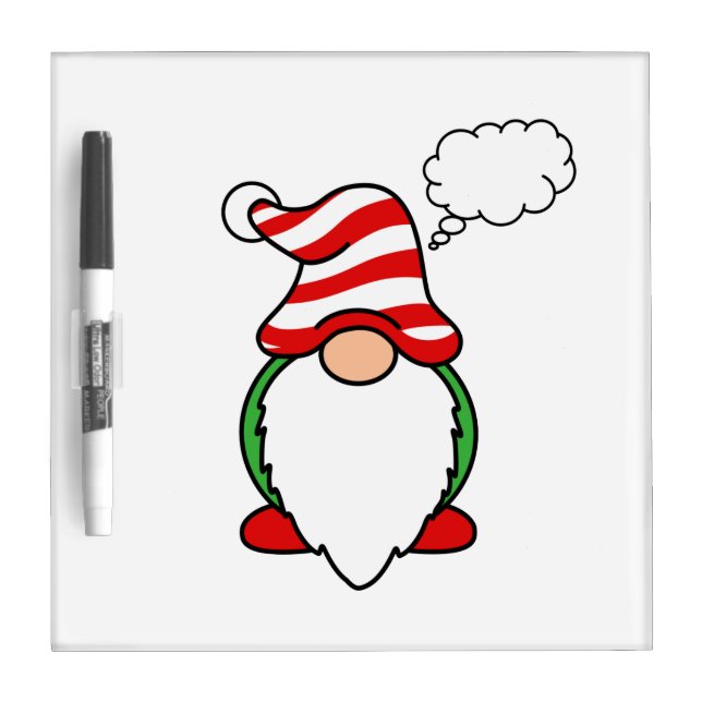 Gnome Thought Bubble Dry Erase Board (Front)