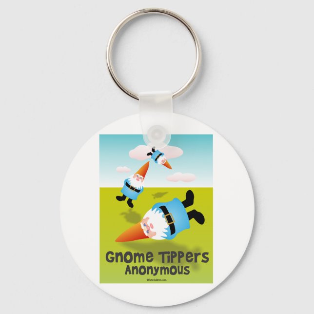 Gnome Tippers Anonymous Keychain (Front)
