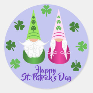 Gnome Toss St. Patrick's Day Classic Round Sticker
