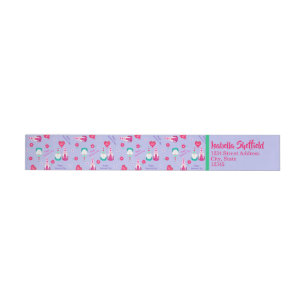 Gnome Toss Valentine's Day Wrap Around Label