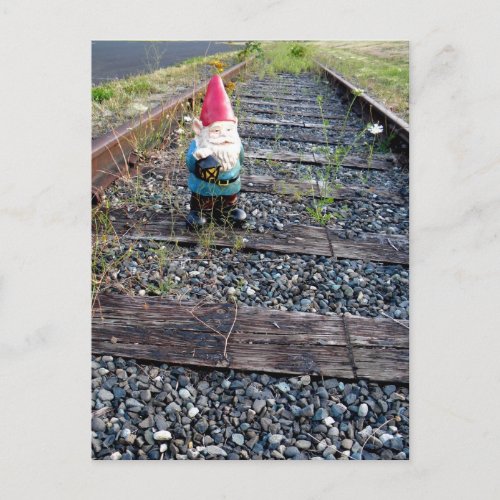 Gnome Tracks Postcard