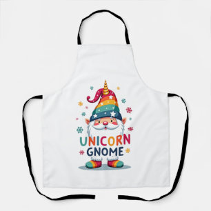 Gnome Unicorn Shirt Family Matching Group Christma Apron