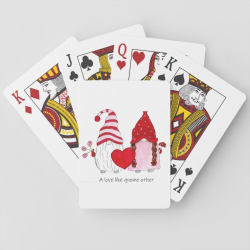 Gnome Valentine a love like gnome other Poker Cards