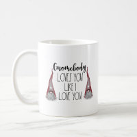 Gnome Valentine Mug Rae Dun Inspired Font