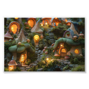 Gnome village photo print