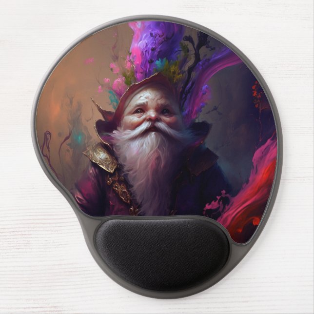 Gnome Warlock Fantasy Mouse Pad | D&D Gift (Front)