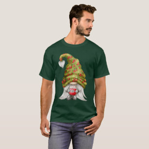 Gnome Wearing Strawberry Knit Hat and Jam Unisex T-Shirt
