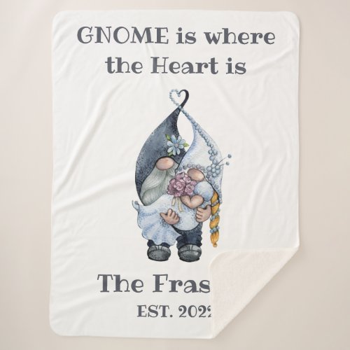 Gnome Wedding Blanket