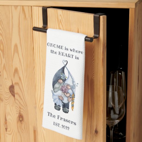 Gnome Wedding Kitchen Towel