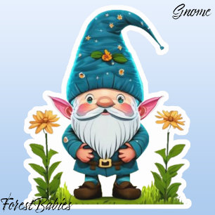 Gnome Whimsical Cute Adorable Gonk Cartoon Graphic Sticker