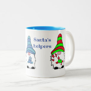 Gnome winter Christmas Two-Tone Coffee Mug