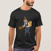 Gnome with a Basket T-Shirt | Victorian Gnome Gift