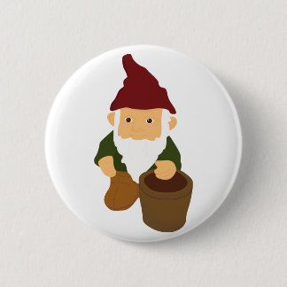 Gnome with Bucket Button