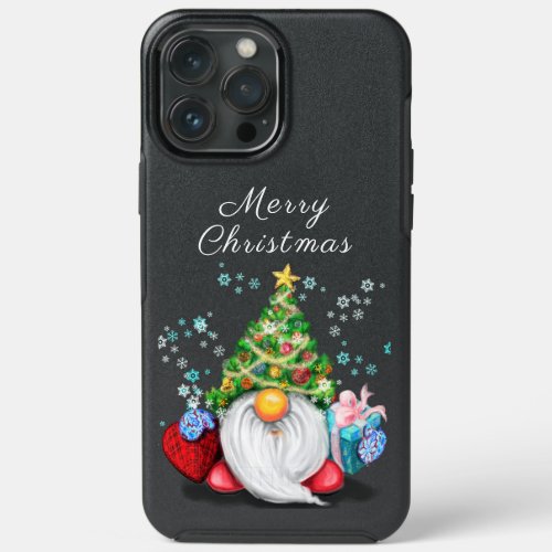 Gnome with Christmas Tree Hat and Gift For You iPhone 13 Pro Max Case