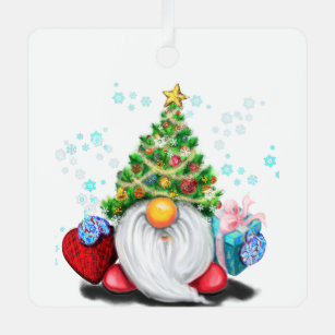 Gnome with Gifts Christmas Tree Ornament