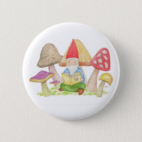 Gnome with Mushroom Book button