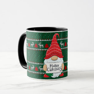 Gnome with Santa Hat MUGS
