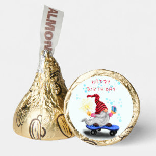 Gnome with Skateboard Your Christmas Birthday Gift Hershey®'s Kisses®
