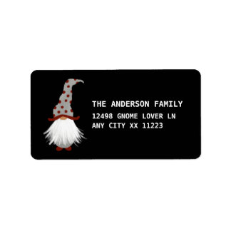 Gnome with white beard return address labels