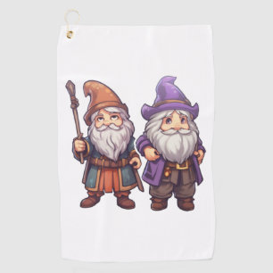 Gnome Wizards   Golf Towel