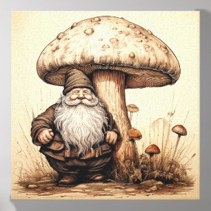 Gnome Wrapped Canvas Photo Tile