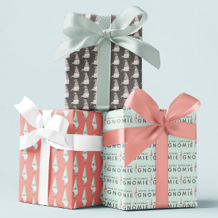 Gnome Wrapping Paper Flat Sheet Set of 3