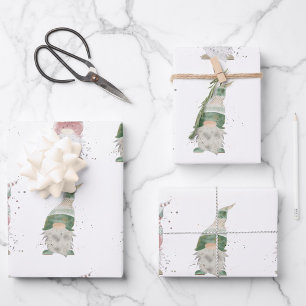 Gnome Wrapping paper Holiday 3 sheets