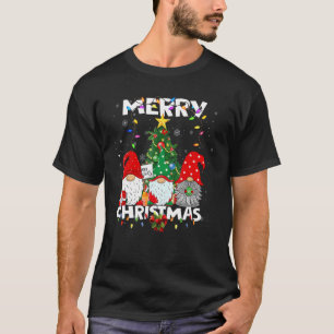 Gnome Xmas Pajamas Garden Merry Christmas Matching T-Shirt