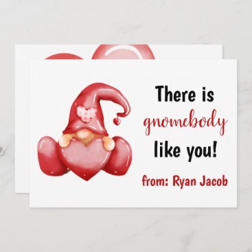 Gnomebody Like You Cute Love Valentine Day Holiday Card