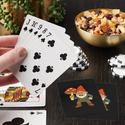 Gnomeman Mushroom Warrior Playing Cards