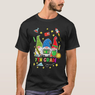 Gnomes 7Th Grade Crew First Day Teacher Back To Sc T-Shirt